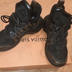 Louis Vuitton Black and Brown Athletic Shoes